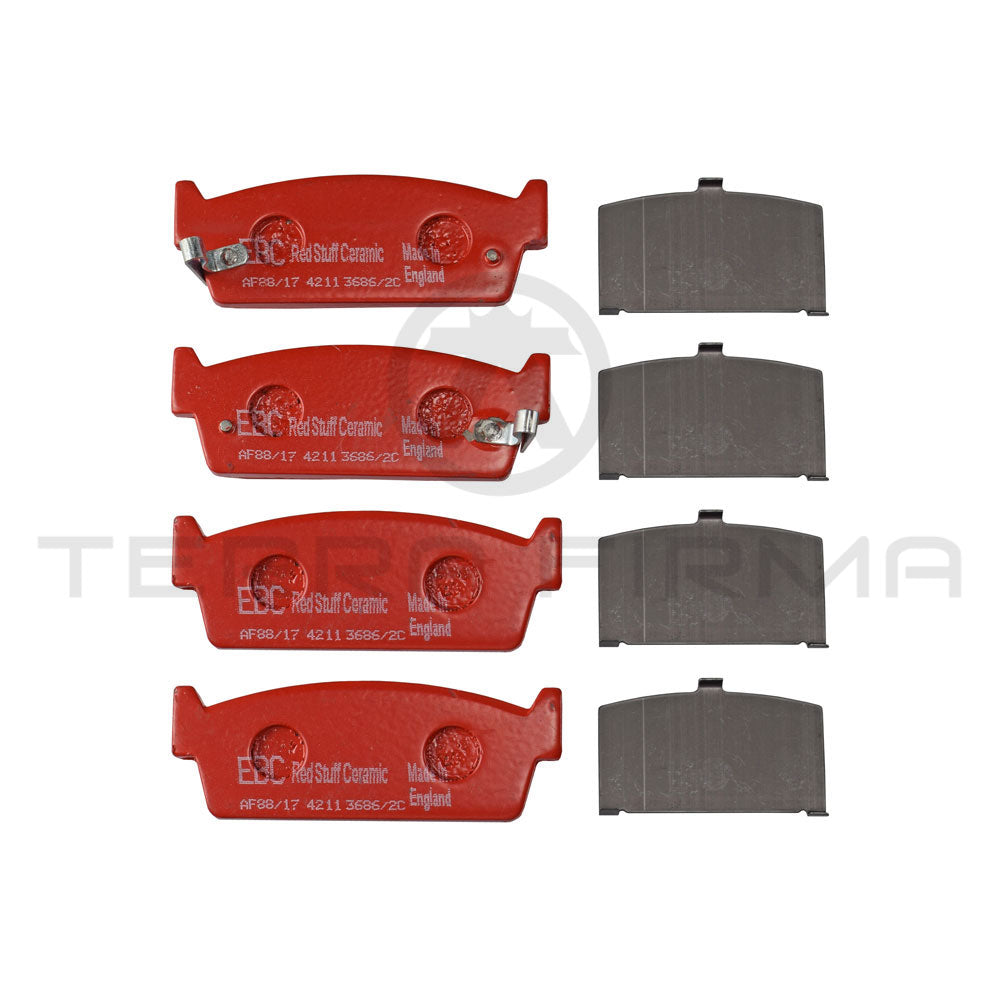 EBC, EBC Redstuff Premium Fast Street Rear Brake Pads For Nissan Skyline R32 GTST GTS4 GTS GTE GTS25 DP3686/2C