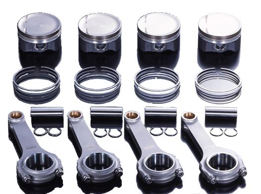 HKS, HKS STEP2 Forged Piston Kit 86mm, Nickel Plating/Molybdenum Coating RB26DETT 2103-RN019