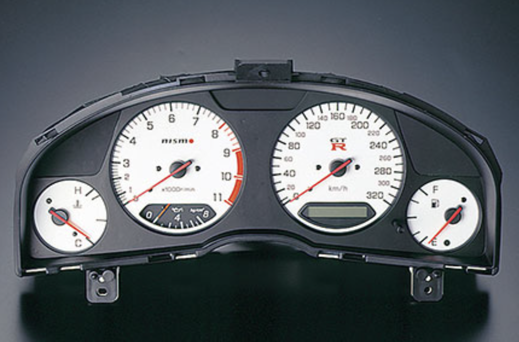 Nissan, Nismo Nissan Skyline R34 GTR Combination Meter Gauge Cluster (White)