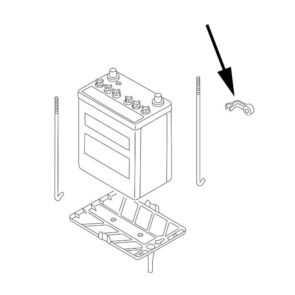 Nissan, Nissan Fairlady Z32 Battery Rod Holder Clip (24423A)