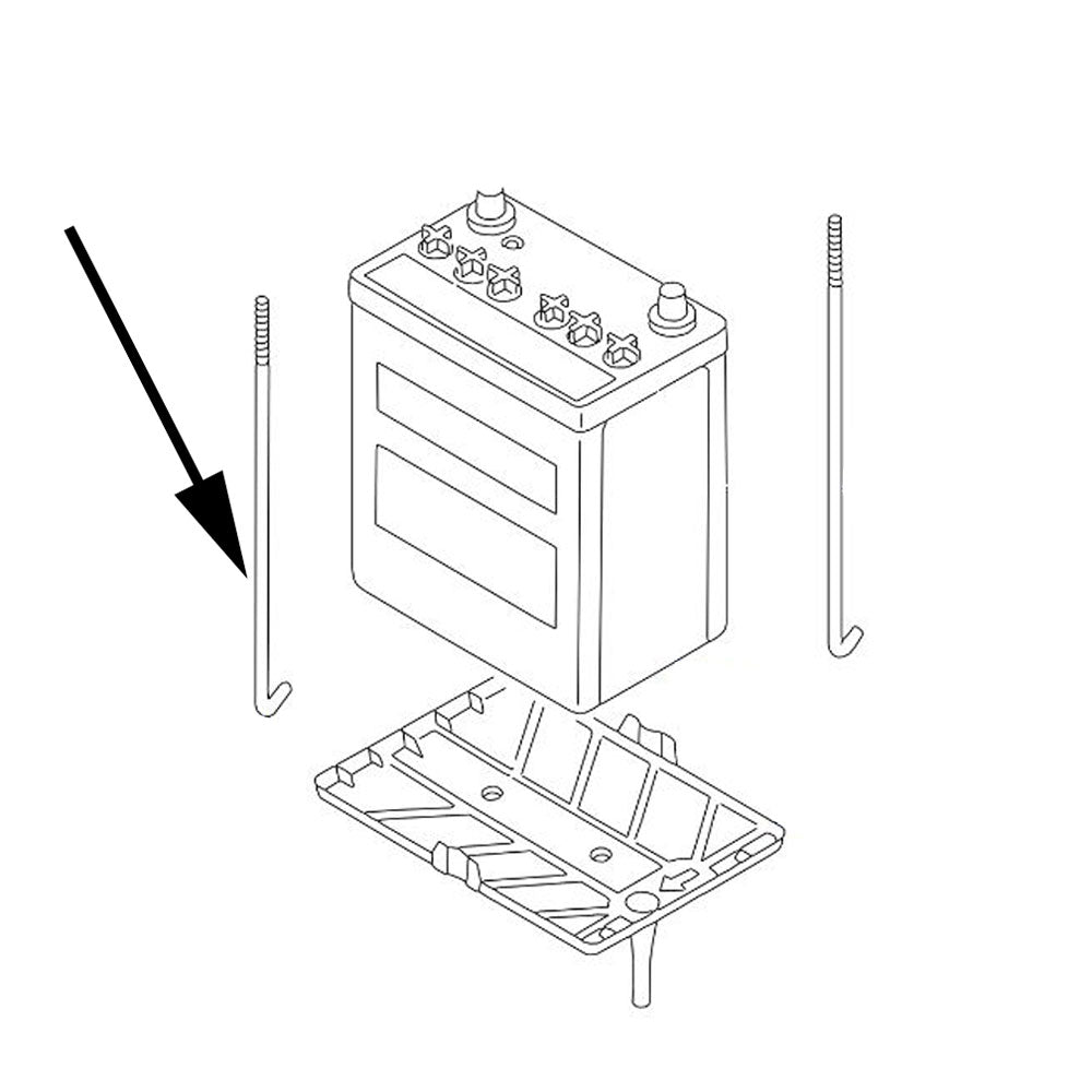 Nissan, Nissan Fairlady Z32 Battery Tie Down Rod, Front (Long) (24422+A)