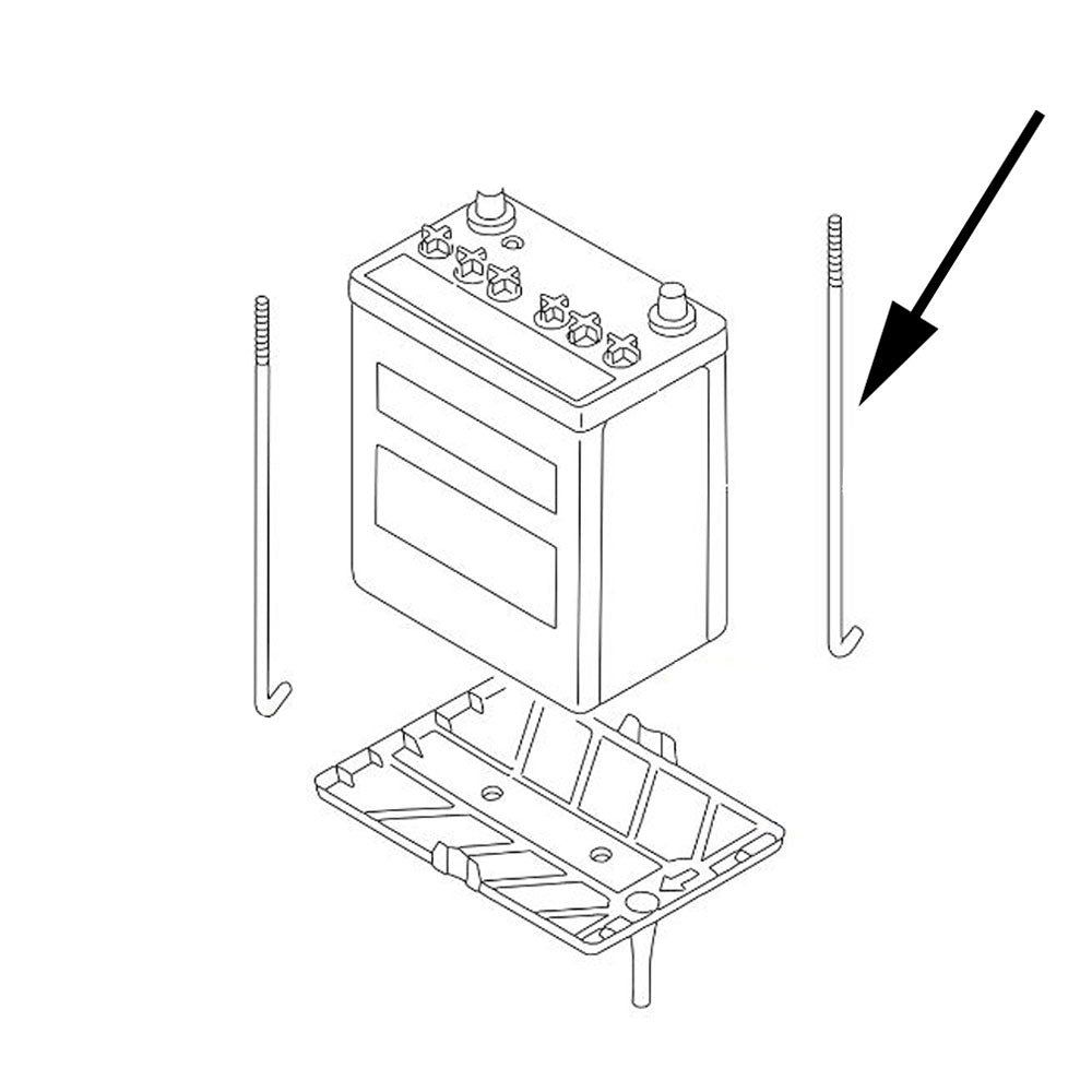 Nissan, Nissan Fairlady Z32 Battery Tie Down Rod, Rear (Short) (24422)