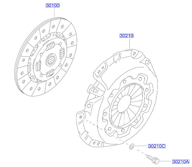 Nissan, Nissan Fairlady Z32 Clutch Cover Assembly OEM (Twin Turbo) (30210)