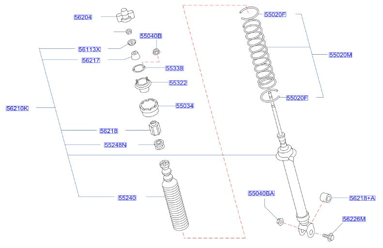 Nissan, Nissan Fairlady Z32 Rear Shock Mounting Seal (55338)