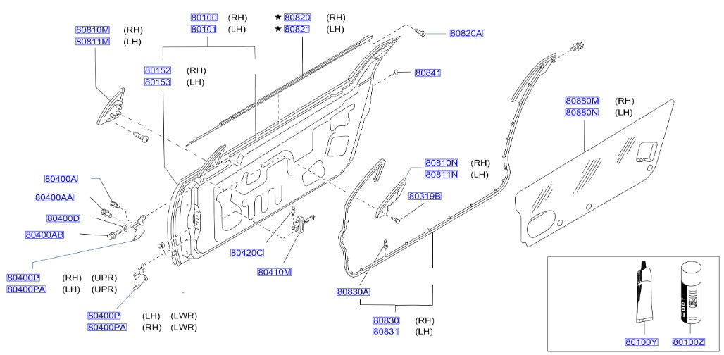 Nissan, Nissan Fairlady Z32 Weatherstrip Clip (80830A)