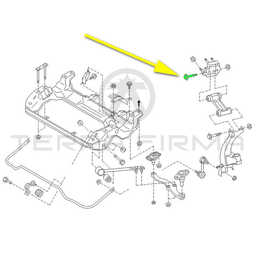 Nissan, Nissan Skyline R32 Front Upper Control Arm to Bracket Bolt