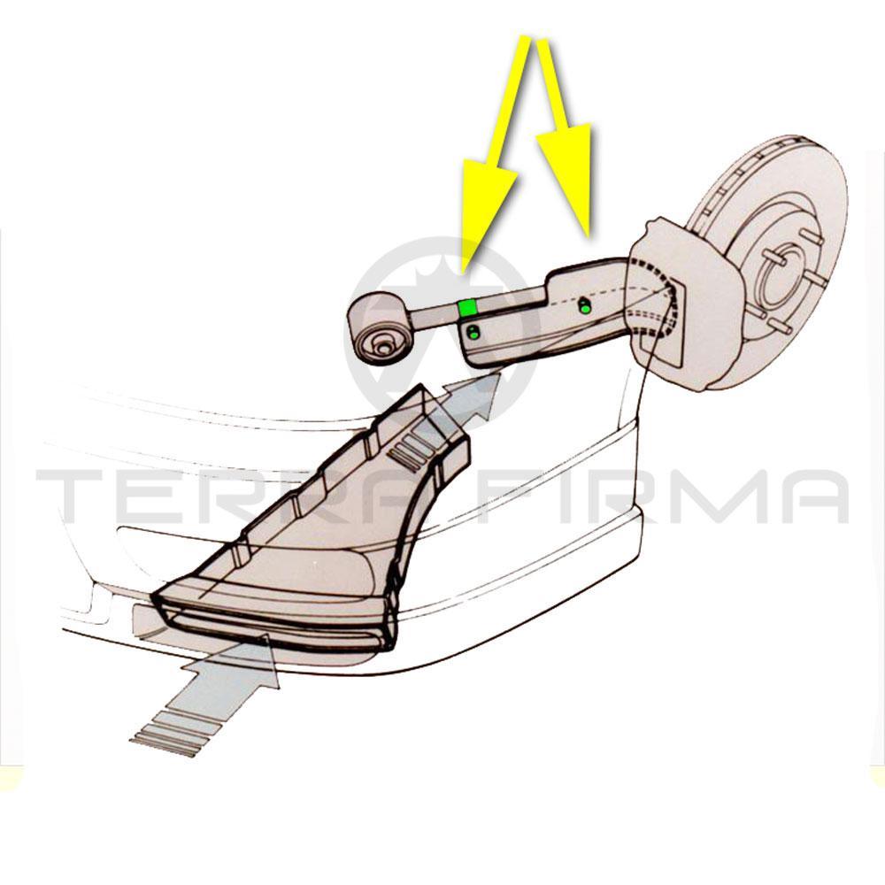 Nissan, Nissan Skyline R32 R33 GTR N1 Front Suspension Air Guide Bolt