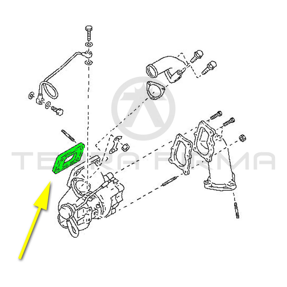 Nissan, Nissan Skyline R32 R33 R34 Turbocharger Turbine Inlet Gasket RB20/RB25DET
